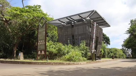Park entrance gate